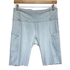 Lululemon Fast Free Womens 9" High Rise Bike Shorts Size 10 City Grit Activewear